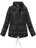 Dámska zimná bunda s kapucňou YB917 - Black Fish