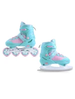 SMJ sport 2v1 Jr Lili nastaviteľné kolieskové korčule SMJ sport 2v1 Jr Lili nastaviteľné kolieskové korčule