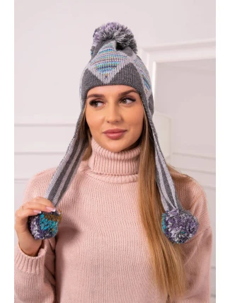 Dámska klapka na uši Eunika K322 graphite