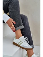 Zazoo N1068 Dámske kožené nízke tenisky White