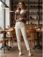 Dámsky sveter CHICLINE beige FashionStreet MY2419
