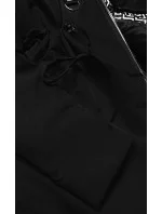 Dámska parka s kapucňou čierna (B8042-1026)