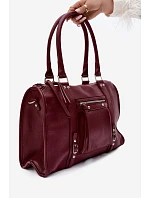 Veľká taška z imitácie kože Bordo Nolita