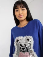 Blúzka LK BZ 509067 1.27 tmavo modrá Blúzka LK BZ 509067 1.27 tmavo modrá