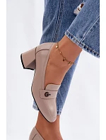 Dámske kožené poltopánky 18119 beige - Vinceza Dámske kožené poltopánky 18119 beige - Vinceza