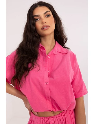 Košeľa s krátkym rukávom model 226018 Taliansko Moda