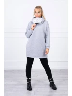 Zateplená mikina s kapucňou šedá