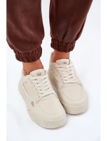 Damskie Sneakersy Big Star NN274668 Beżowe