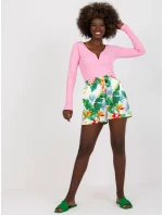 Šortky WN SN 1316.54 biela a zelená Šortky WN SN 1316.54 biela a zelená