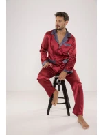 Pánske saténové pyžamo Satyna Adam 939 - De Lafense