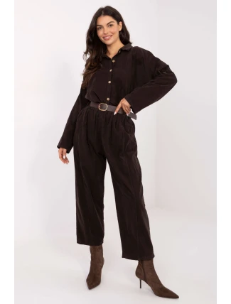 Šnúrové nohavice model 220816 Taliansko Moda