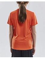 Craft Teamwear Squad Go Jersey Solid Jr Detské športové tričko s výstrihom do V 82.5582 švédska žltá Craft Teamwear Squad Go Jersey Solid Jr Detské športové tričko s výstrihom do V 82.5582 švédska žltá