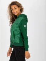 Dámska mikina RV BL 8226.11X tmavo zelená