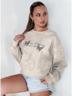Dámska nadrozmerná mikina s motýľmi SPARKI sivá FashionStreet BY1406