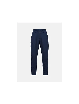 Nohavice PEAK PERFORMANCE W Scale Softshell Pants, modré Nohavice PEAK PERFORMANCE W Scale Softshell Pants, modré