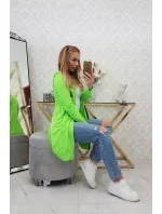 Šaty s kapucňou, mikina zelená neónová