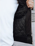 Pánska bunda s kapucňou, čierna, FashionStreet TX4716 Pánska bunda s kapucňou, čierna, FashionStreet TX4716