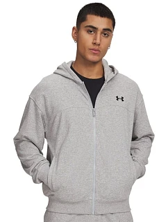 Pánska mikina s kapucňou a zapínaním na gombíky Under Armour Rival LW FZ 6009346-011