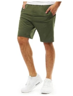 Pánske krátke teplákové šortky zelené FashionStreet SX2390