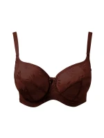 Dámska podprsenka Tango 3251B Tmavohnedý vzor muškátového orieška - Panache