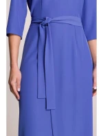 Šaty so zavinovacími detailmi S396 modré - Stylove Šaty so zavinovacími detailmi S396 modré - Stylove