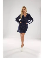 Krátky dámsky župan De Lafense 626 Abigail, kapucňa Krátky dámsky župan De Lafense 626 Abigail, kapucňa