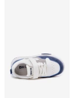 Lekkie Sneakersy Dziecięce Big Star RR374053 Biało-Niebieskie