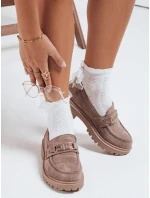 Dámske semišové béžové mokasíny FashionStreet ZY1126 Dámske semišové béžové mokasíny FashionStreet ZY1126