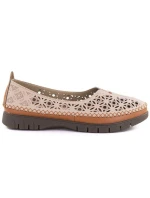 Béžové lodičky na klinoch Sergio Leone PB291