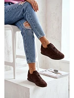 Tenisky z prírodného semišu Big Star TT274226 Chocolate Tenisky z prírodného semišu Big Star TT274226 Chocolate