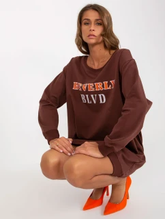 Mikina VI BL 3075.64P tmavo hnedá