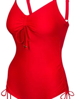Dámske jednodielne plavky ALEXA červené - AQUA SPEED