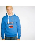 Geografické Nórsko Gadrien DB 054 M WW6115H/GN-Kráľovská modrá/biela mikina