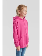 Fruit of the Loom Classic Kids Sweat Jacket Detská mikina s kapucňou 16.2045 azúrovomodrá