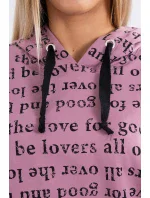 Tmavo ružová sada s potlačou