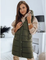 Dámska prešívaná vesta NOELIA zelená FashionStreet TY3132 Dámska prešívaná vesta NOELIA zelená FashionStreet TY3132