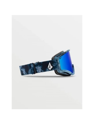 Dámske/pánske snowboardové okuliare Volcom YAE LAGOON TIE DYE/BLUE CHROME s UV ochranou v modrej farbe (VG0722110)