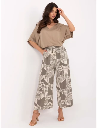 Nohavice D73771M62237G khaki Nohavice D73771M62237G khaki
