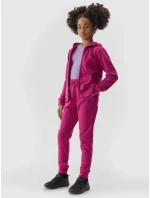 Dievčenské tepláky typu jogger 4F - ružové