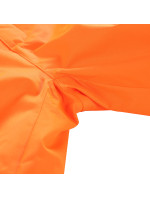 Detské lyžiarske nohavice s membránou ptx ALPINE PRO LERMONO neónovo oranžové
