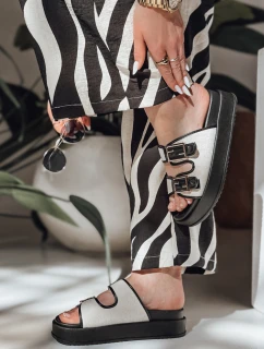 Dámske žabky FLATSTEP white FashionStreet ZY0894