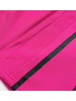 Ružová dámska mikina s nízkym stojačikom (HH020-51)