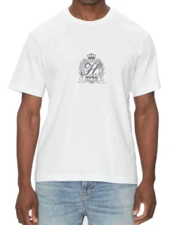 Biele tričko HUGO Daminor (50538246-100)