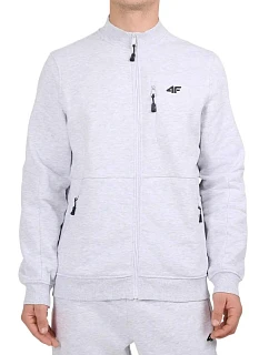 Pánska mikina 4F M2547 cool light grey melange 4FWMM00TSWSM2547 27M pánska
