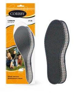 Vložky Corbby CARBON s dištančnou tkaninou a aktívnym uhlím