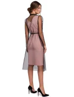 Dámske šaty K039 Powder Pink - Makover Dámske šaty K039 Powder Pink - Makover