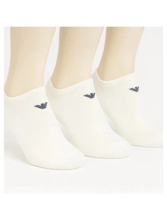Emporio Armani Calza ponožky bavlnené biele pohodlné 3-pack Emporio Armani Calza ponožky bavlnené biele pohodlné 3-pack