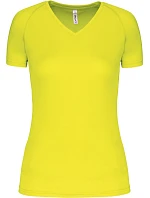 Kariban ProAct PA 477 Dámske športové tričko s výstrihom do V 20.P477 fluorescenčná žltá Kariban ProAct PA 477 Dámske športové tričko s výstrihom do V 20.P477 fluorescenčná žltá