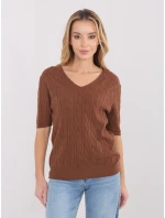 Jumper PM SW B 615.18 svetlohnedý