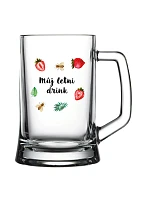 Personalizovaný pohár na pivo s letným mixom Personalizovaný pohár na pivo s letným mixom